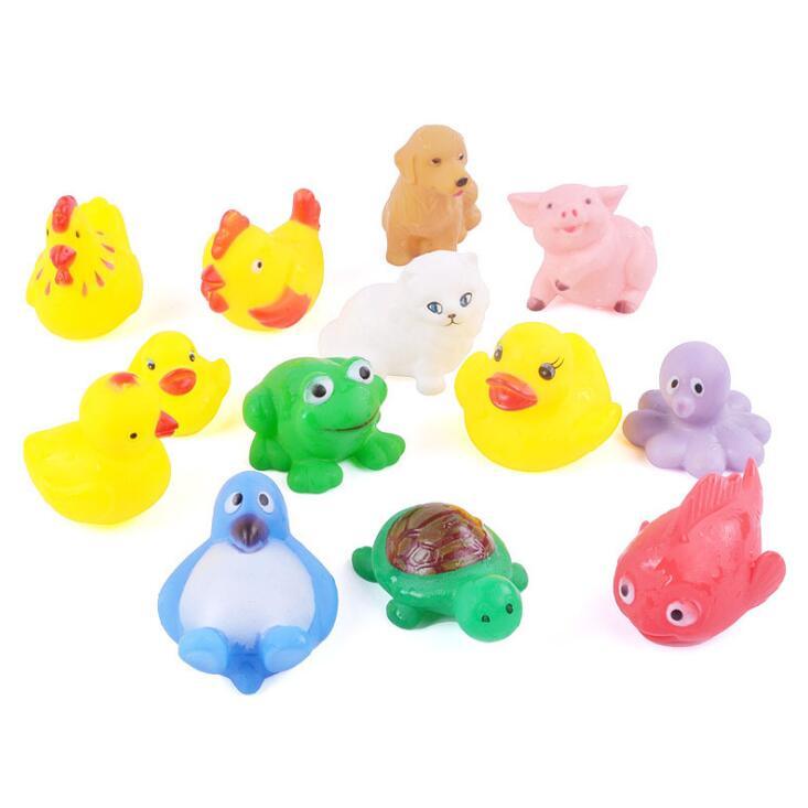 Animals Water Toys Colorful Soft Rubber - Apexglobalshop