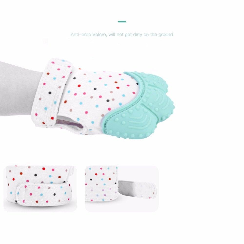 Food Grade Silicone Teething Baby Gloves - Apexglobalshop