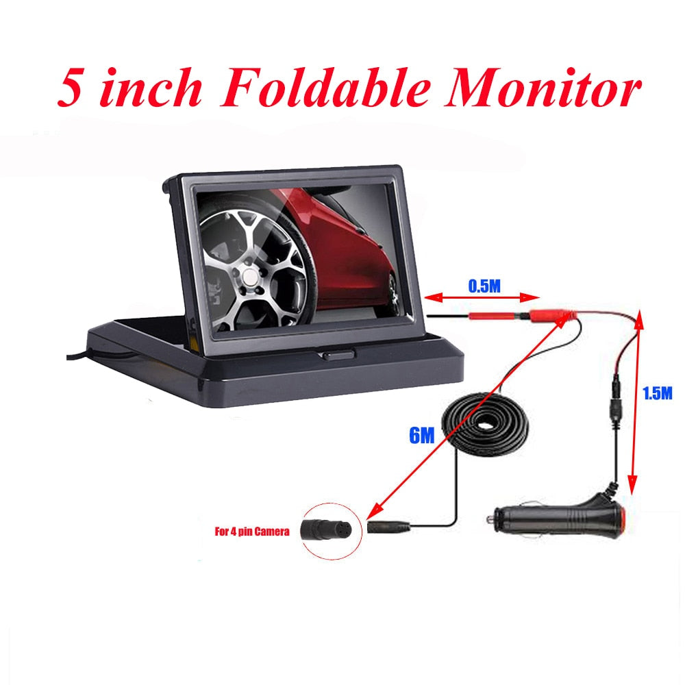 Foldable Car Rear View Monitor