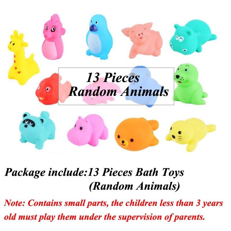 Animals Water Toys Colorful Soft Rubber - Apexglobalshop